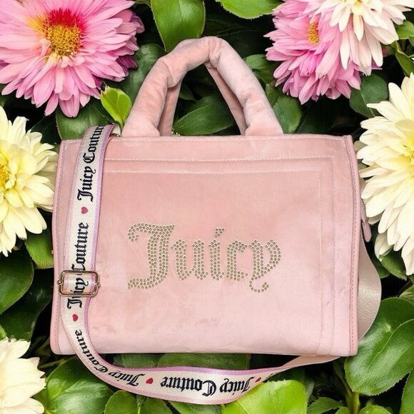 Juicy Couture Handbags - Juicy Couture Pink Diamond Extra Spender Large Tote Crossbody Handbag NWT